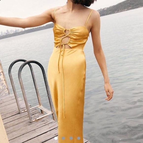 Shona Joy Alma lace up midi dress - Picture 5 of 5